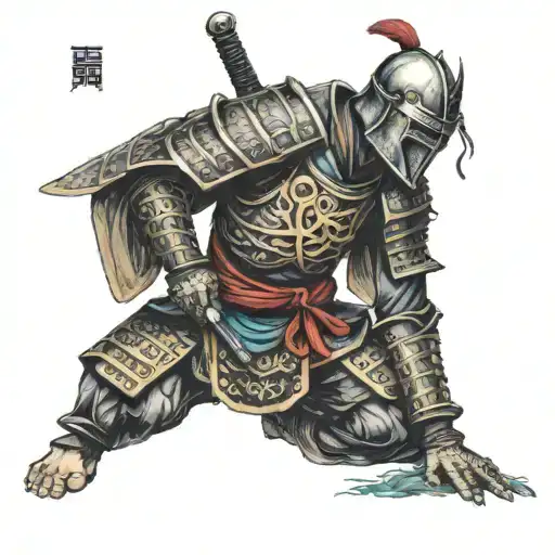 Crusader Knight Kneeling