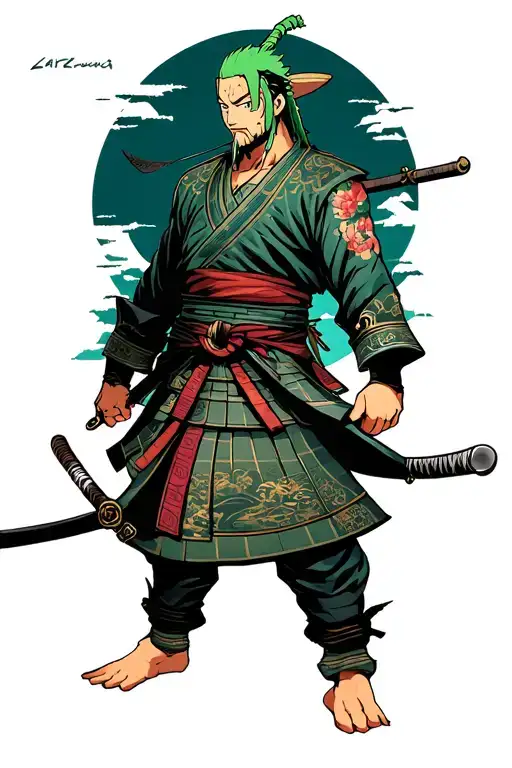 Zoro One Piece Samurai Warrior