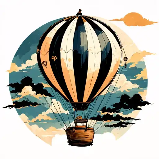 Vintage Hot Air Balloon Only One