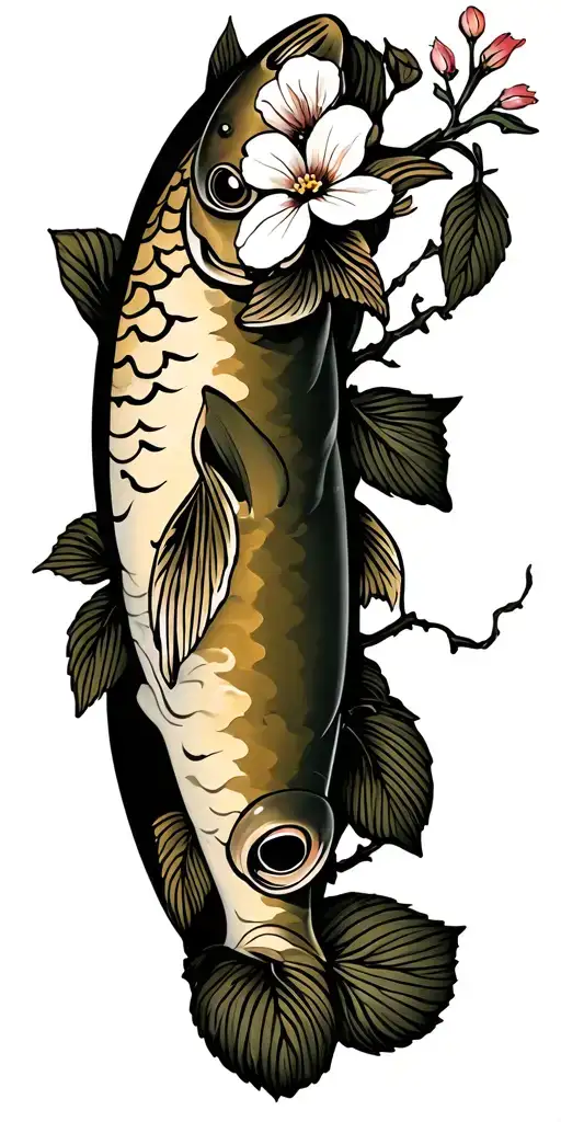 Dogwood Flowers And Mountain Trout