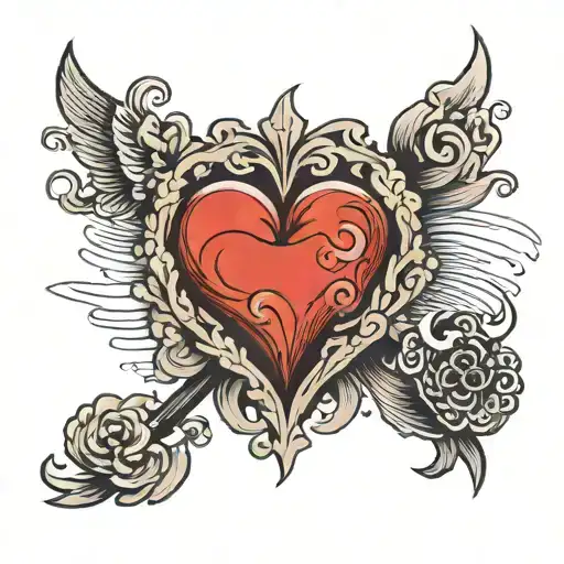 Red Heart Symbolizing Love