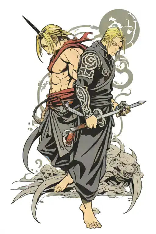 Alphonse Et Edward Elric Full Metal Alchemist