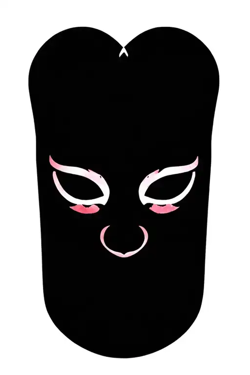 Friday The 13Th Mask Lotus Flower Coy Fish