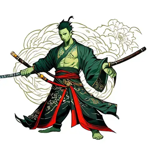 Roronoa Zoro One Piece Featuring