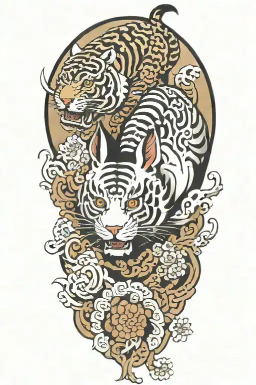 Year Of The Dog Rabbit Tiger Emerging