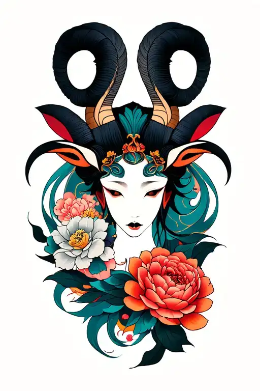 Aries Symbol Morphed