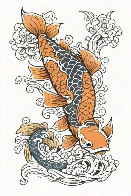 Brandon And Koi Fish Transforming