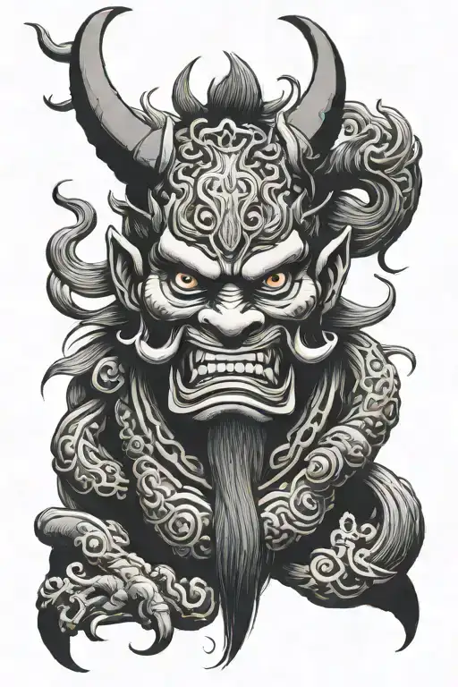 Japanese Oni Mask