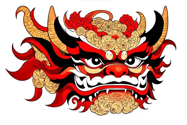 Japanese Demon Mask