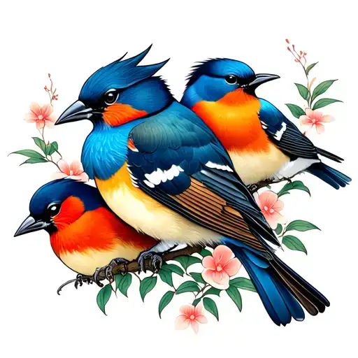 Birds In Bushes