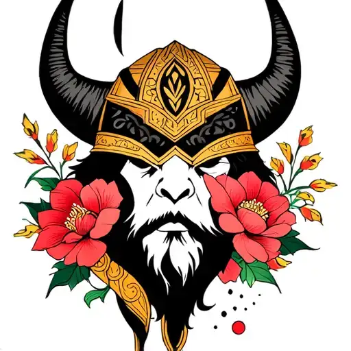 Vikings And Flowers