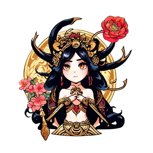 The Character Kirby As The Greek Goddess Hekate