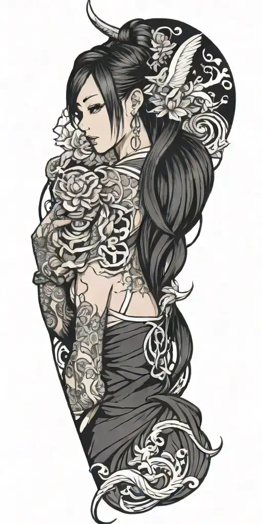 Tattoo With Five Characters From League Of Legends