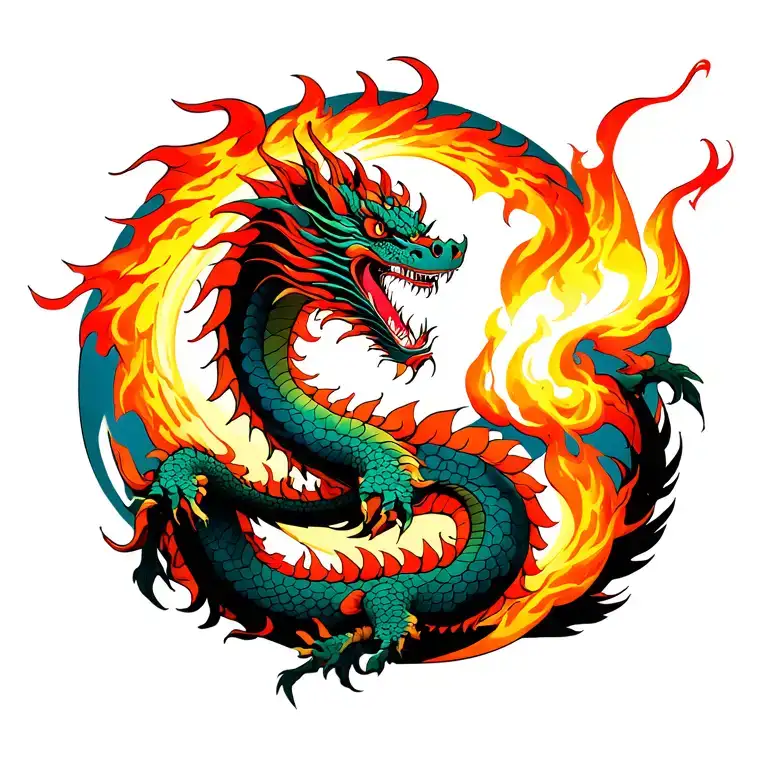 Dragon Breathing Fire