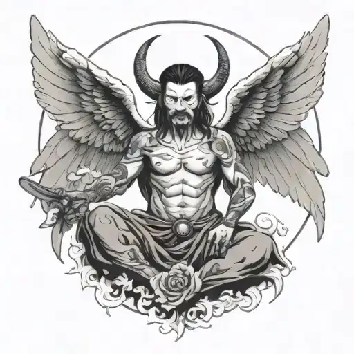 Angel Demon Half Angel