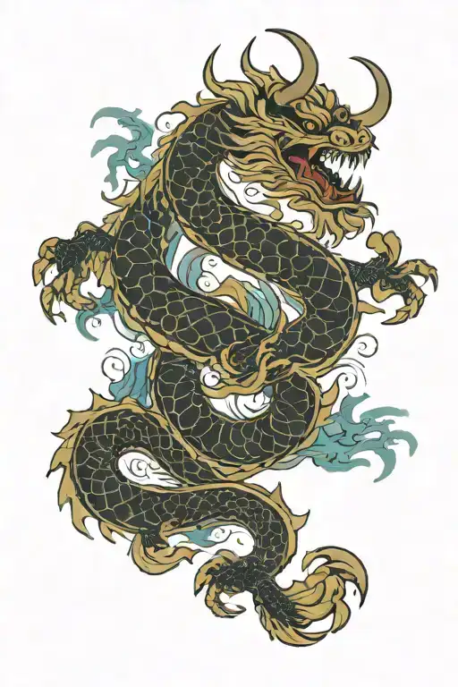 Japanese Mixed With Tribal Tattoo Add Scorpios And A Symbol For Georgia