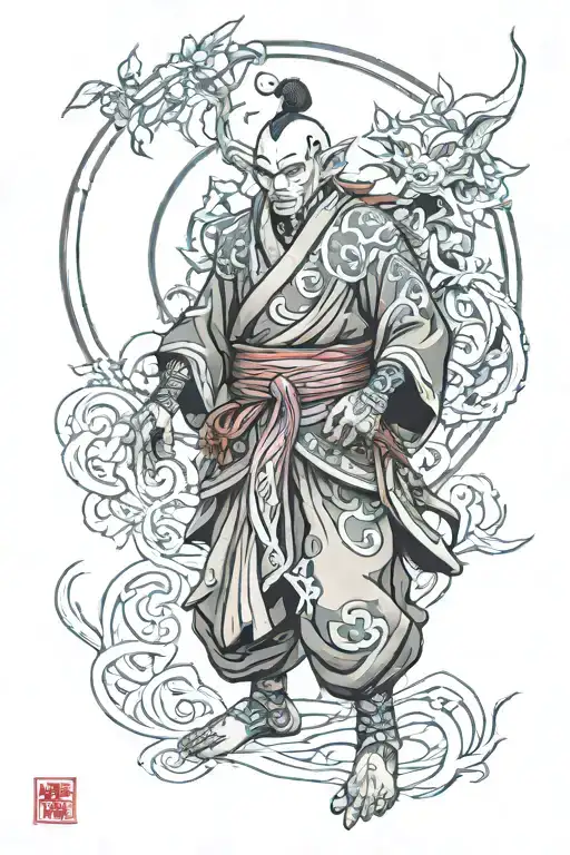 The Night Elf Monk From World Of Warcraft