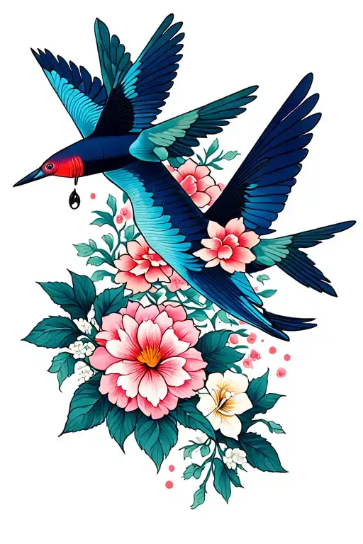 Aviones Con Flores Al Rededor