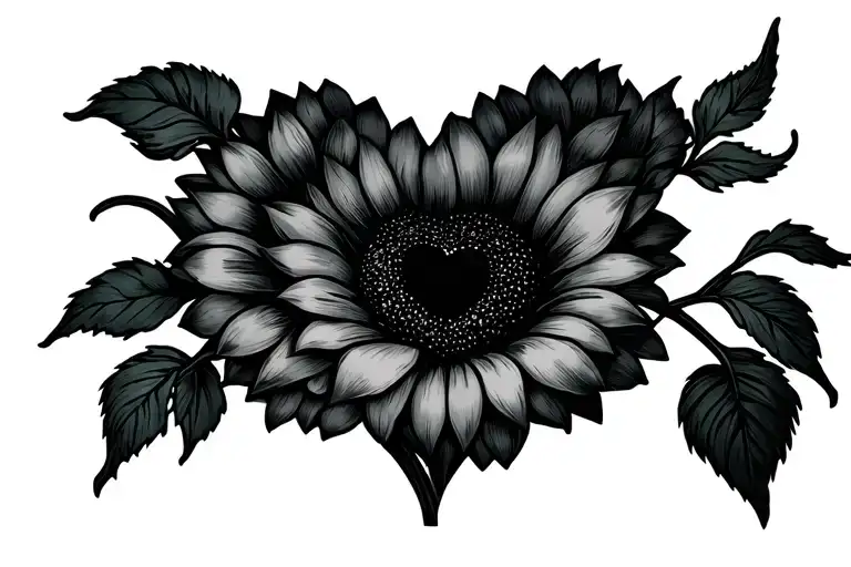 Heart -Shaped Sunflowers