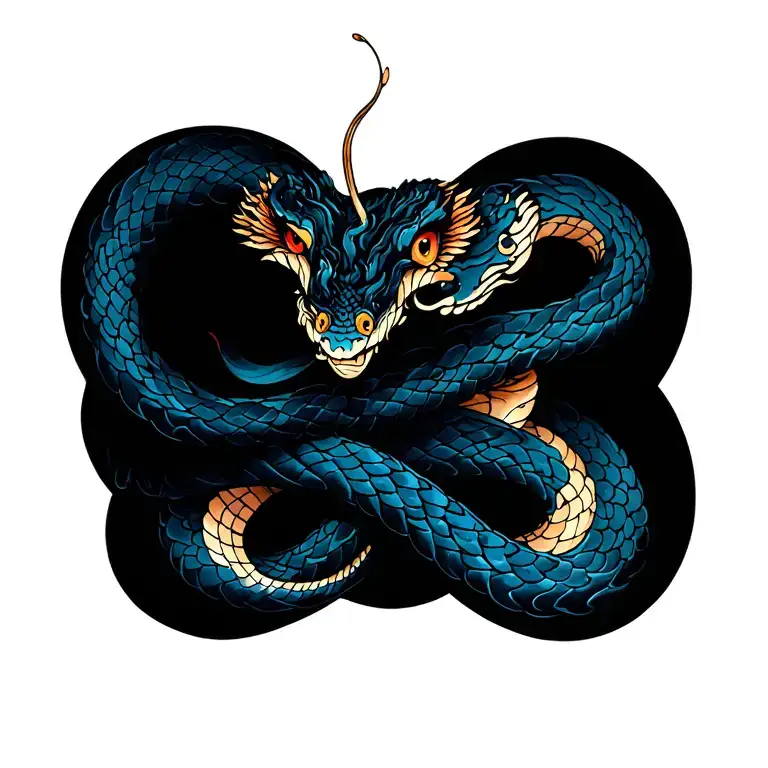 Virgo & Snake Coiled