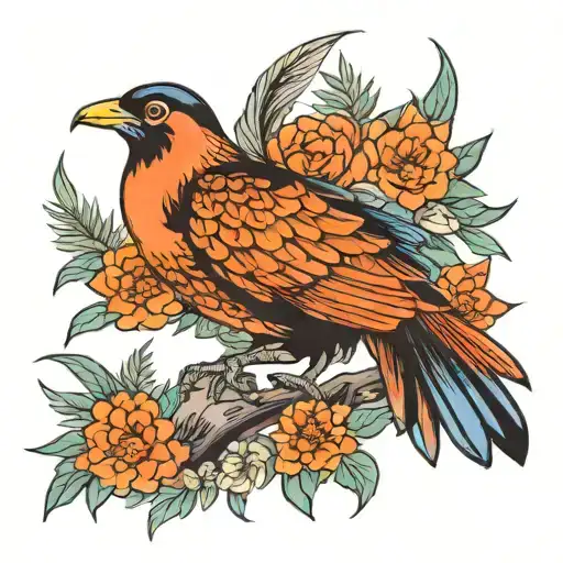 Cuban National Bird Perched