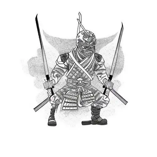 Ninja With Modern Military Equipment