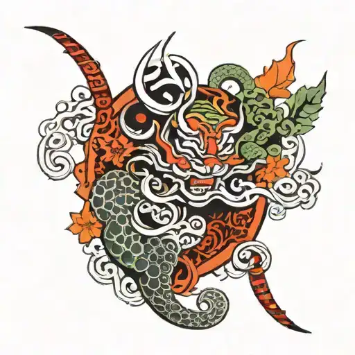 Dmt Inspired Tattoo Depicting