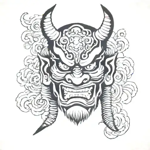 Japanese Oni Mask