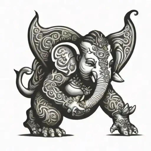 Ganesh Tattoo Captured