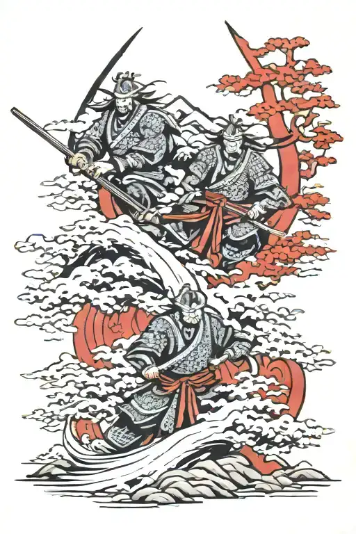 Warriors Samurai Mountains Inside