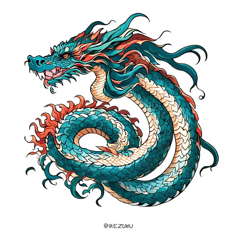 Dragon Coiled