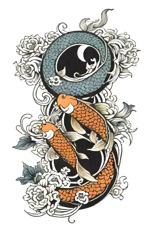 Koi Fish Yin Yang