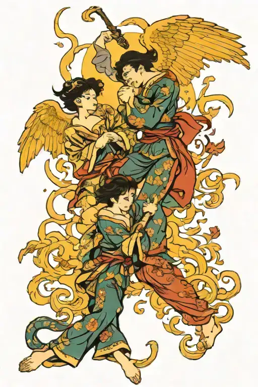 Angels Fight With Demons Morning Glory