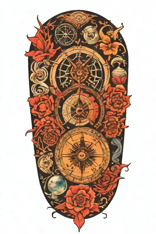 Compass And Hourglass