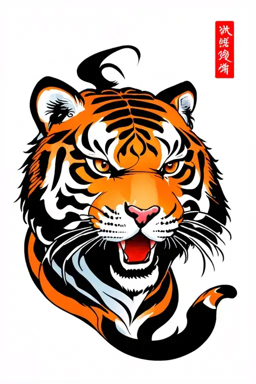 Traditional Chinese Tiger