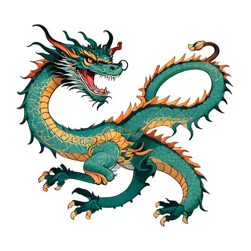 Dragon In A Dalina Leterring