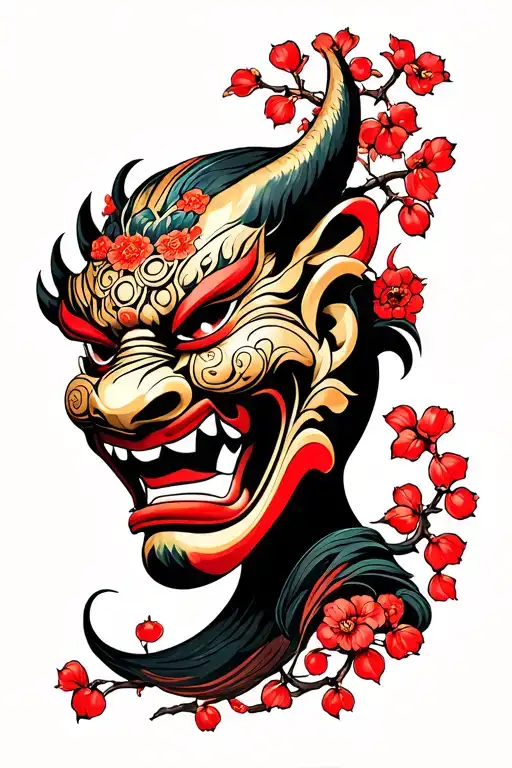 Oni Mask Cherry Tree
