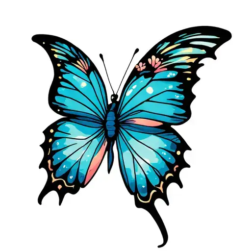 Sea Sunshine And Butterfly