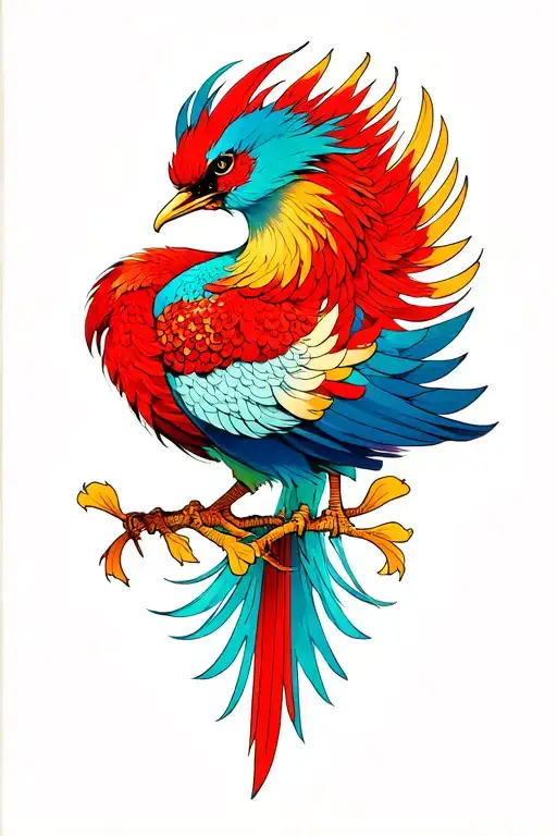 O-fuda Whit Phenix Bird