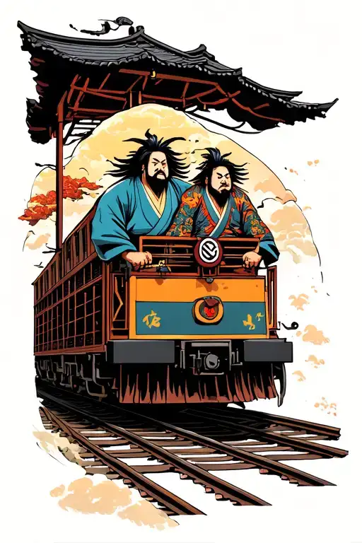 Ozzy Osboune And Jiraiya Sensei On A Crazy Train Passing