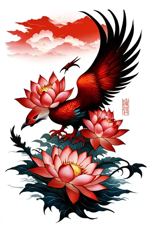 Phoenix Rising Lotus Flowers