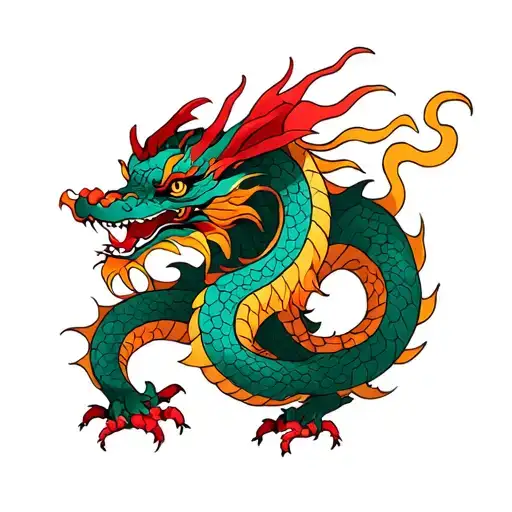 Kazakhstan And Wales Dragon Intertwined