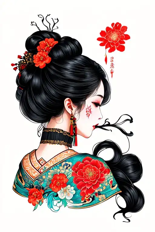 Beautiful Girl Wearing