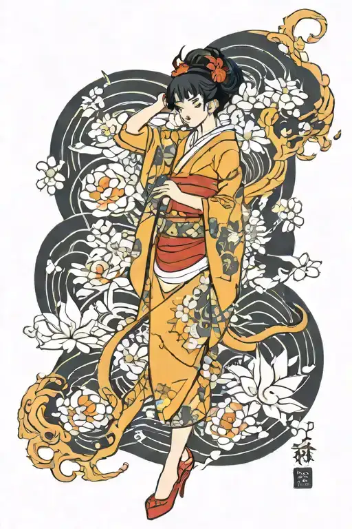 Anime Girl Japanese Style