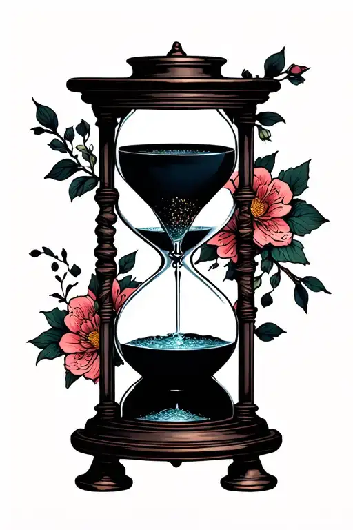Memento Mori Memento Vivere Hourglass Filled