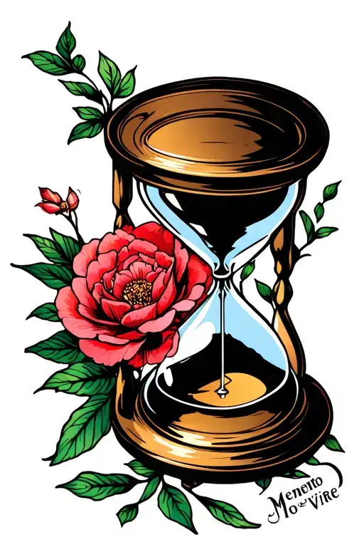 Memento Mori Memento Vivere Hourglass