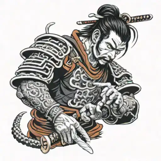 Black Samurai Warrior