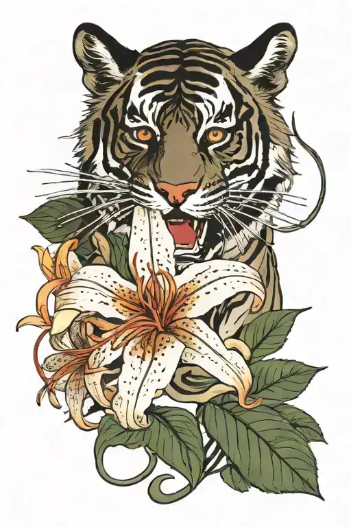 Tiger And Spider Lily Flower