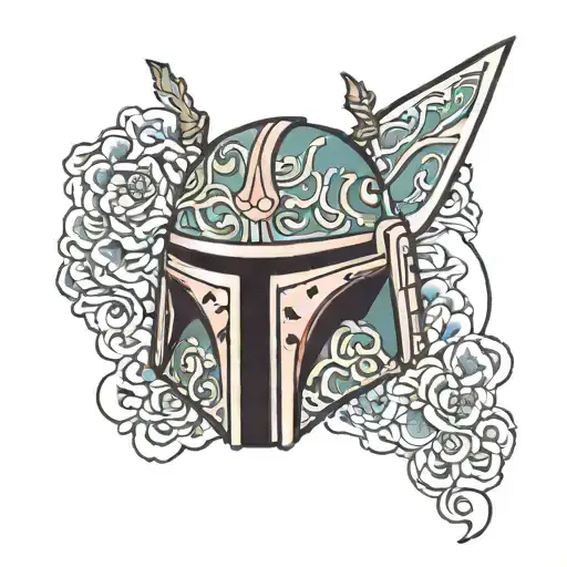 Boba Fett Kitsune Mask Merged