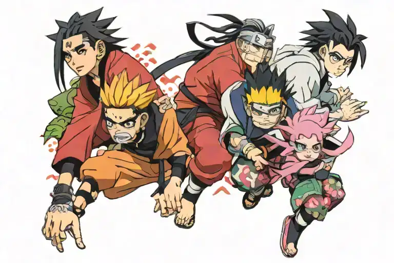 Naruto Heroes Boruto Tanjiro Komado Nezuko Rengoko